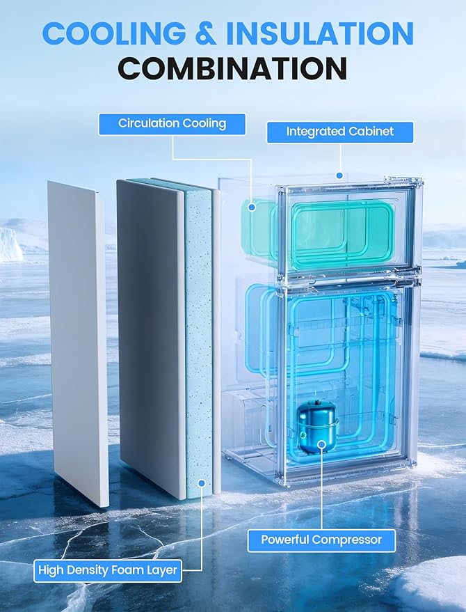 COWSAR 2.5 Cu.Ft Dorm Fridge - Image 3