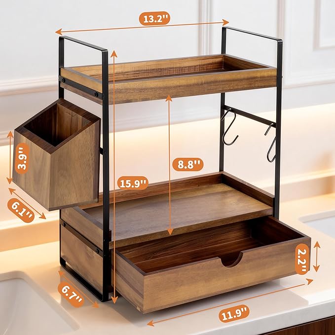2-Tier Bathroom Counter Organizer - Image 2