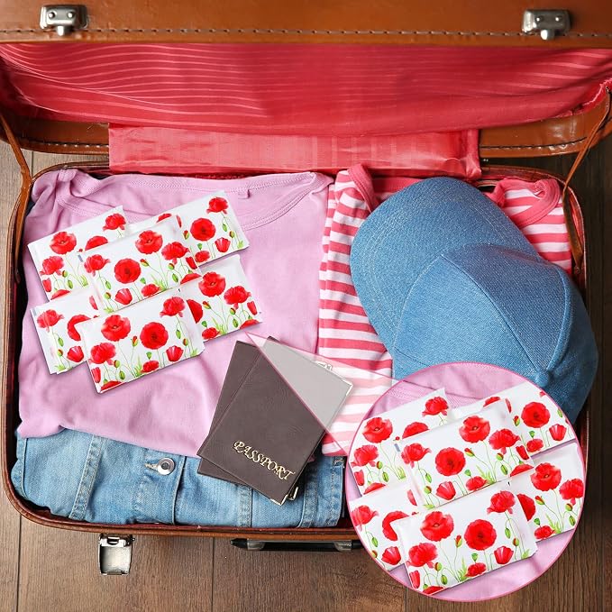 Geyee 50 Packs Tissue Travel Size Facial Paper Napkins Travel Packs Disposable - Image 6
