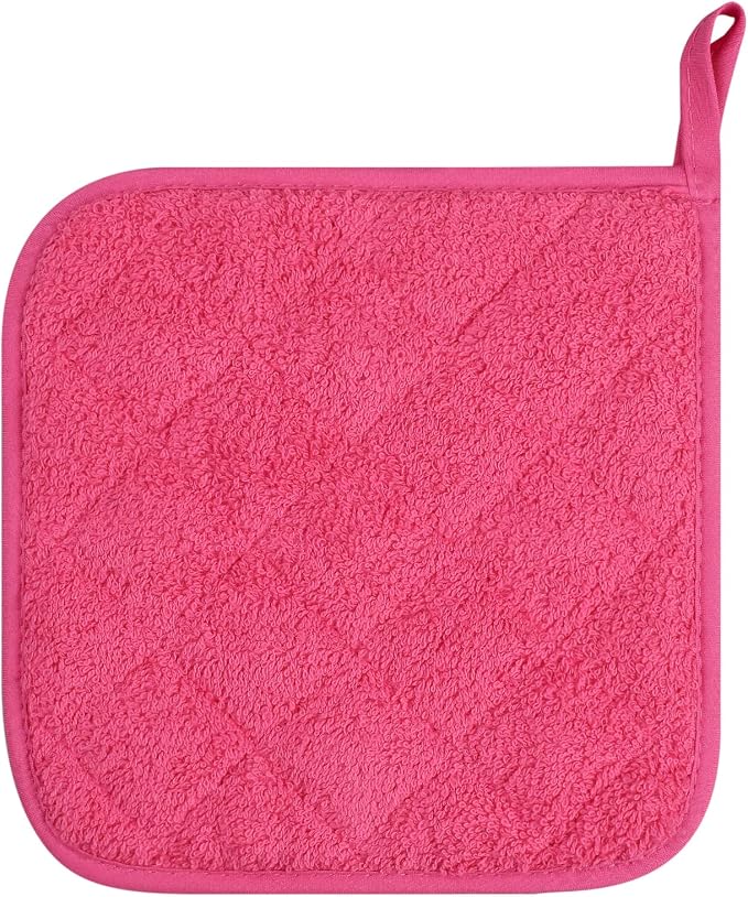 100% Cotton Kitchen Everyday Basic Terry Pot Holder Heat Resistant Coaster - Image 3