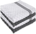 4 Pack 100% Cotton Wash Cloth, 12x12 Inch Highly Absorbent and Soft Feel by INFICRIME