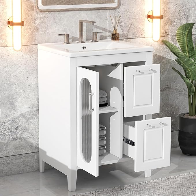 Harper & Bright Designs 24" Bathroom Vanity - Image 3