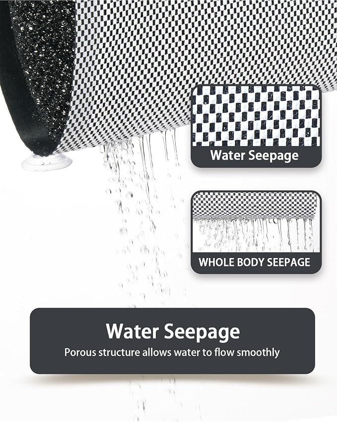 Mecko Non Slip Shower Mats, 17x30 Inch, Anti-Slip Bathtub Mats - Image 6