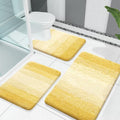 OLANLY Bathroom Rugs Sets 3 Piece, Soft Absorbent Microfiber Bath Mats and by OLANLY