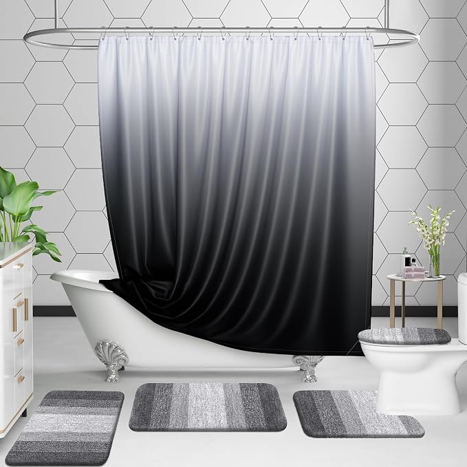 OLANLY Bathroom Rug Set 2 Piece, Soft Absorbent Microfiber Bath Mats and - Image 8