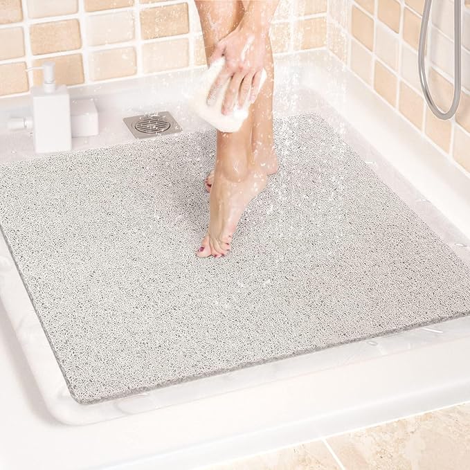 LuxStep Shower Mat Bathtub Mat, 24x24 inch, Non-Slip Bath Mat by LuxStep