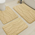 YIHOUSE Memory Foam Bathroom Rug Sets 3 Piece, Ultra Absorbent Bath Mat by YIHOUSE