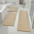 Pauwer Bathroom Rugs Sets 3 Piece Bathroom Shower Rugs by Pauwer