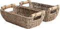 StorageWorks Small Baskets for Shelf, Seagrass Woven Basket by StorageWorks