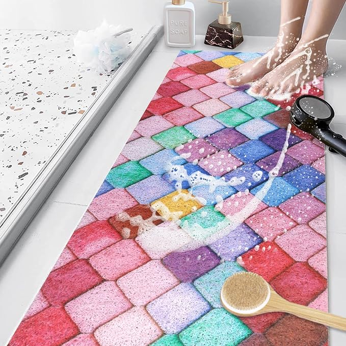 Bathtub Mat Shower Mat Non-Slip: 16x 39 Inch Soft Comfort Bath Mat - Image 8