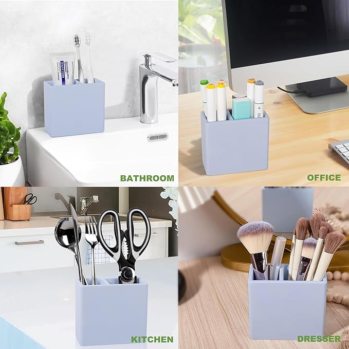 Diatomite Toothbrush Holder 2 Slots Tooth Brush Holder - Image 6