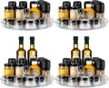 vacane 4 Pack Turntable Organizer Non-Skid, Large 13" Cabinet Lazy Susan Clear by vacane