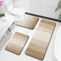 OLANLY Bathroom Rugs Sets 3 Piece, Soft Absorbent Microfiber Bath Mats and by OLANLY