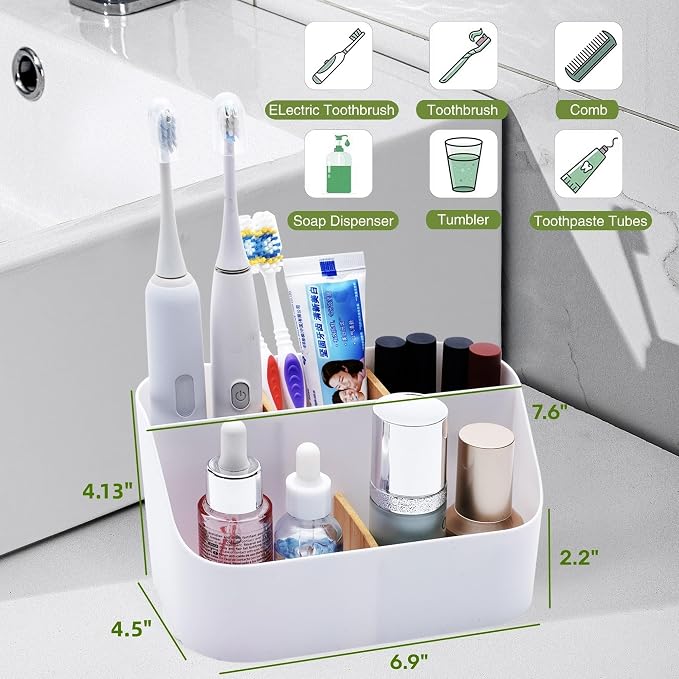 Electric Toothbrush Holders for Bathrooms, Kids Toothpaste Holder - Image 2