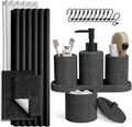 Clara Clark Coal Black Bathroom Set by ClaraClark