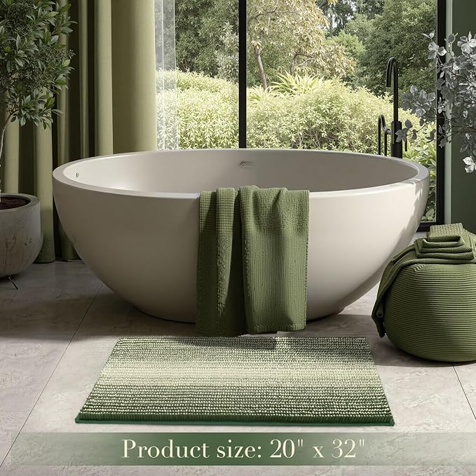 BSICPRO Bath Mat Rug for Bathroom Non Slip 20 x 32 Inches Water Absorbent - Image 6