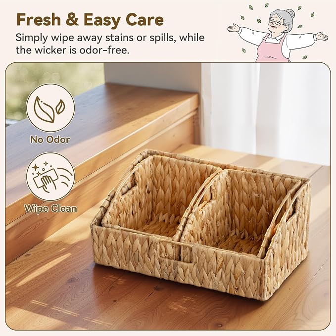 GRANNY SAYS Wicker Storage Basket, Wicker Basket - Image 4