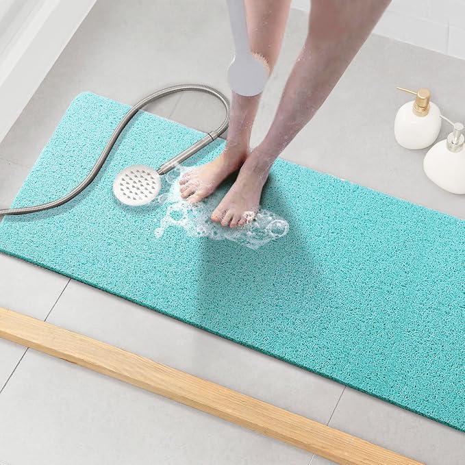 Asvin Soft Textured Bath, Tub Mat, 47x16 Inch, Phthalate Free, Non Slip Comfort by Unknown
