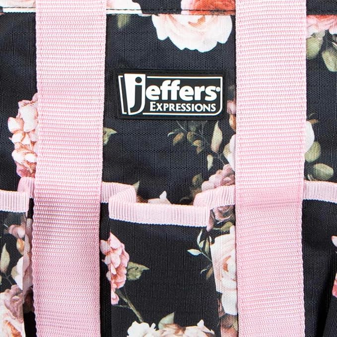 Jeffers Expression Deluxe Grooming Bag, Rose Garden – Zippered Top Organizer - Image 6