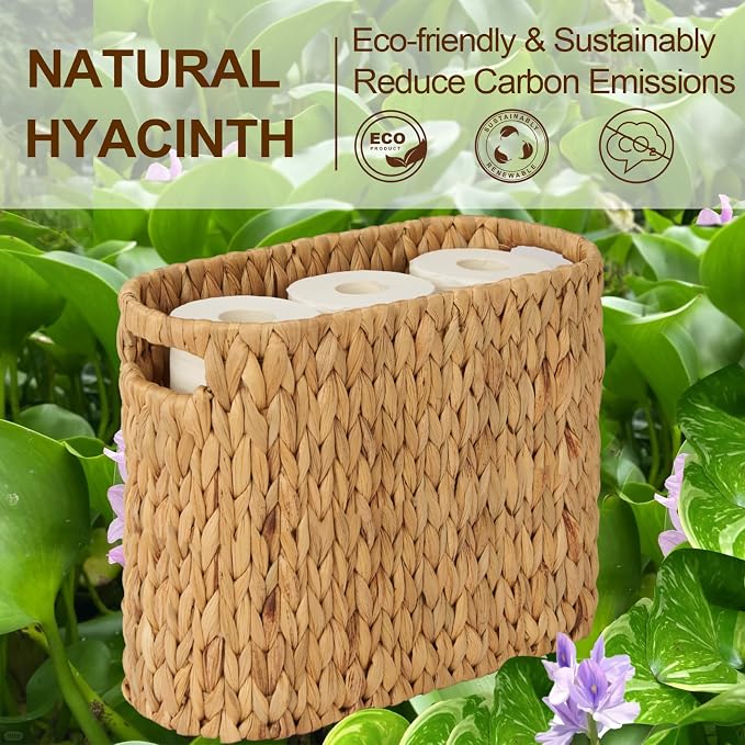 FairyHaus Wicker Toilet Paper Storage Basket - Image 6