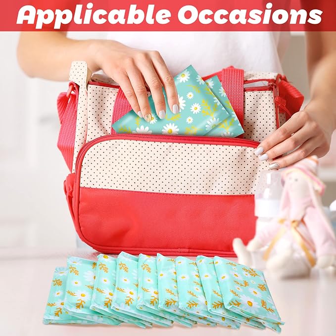Geyee 50 Packs Tissue Travel Size Facial Paper Napkins Travel Packs Disposable - Image 6