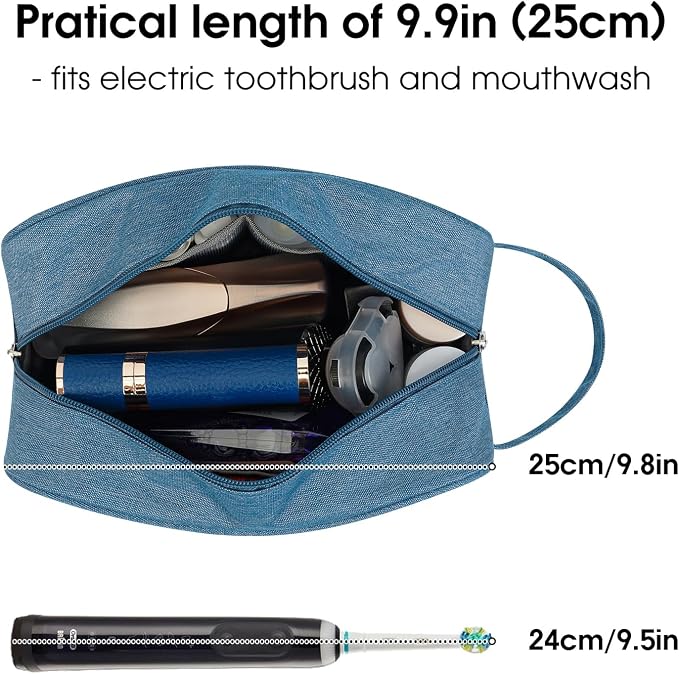 Narwey Travel Toiletry Bag for Women Traveling Dopp Kit Men Travel Bag for - Image 2