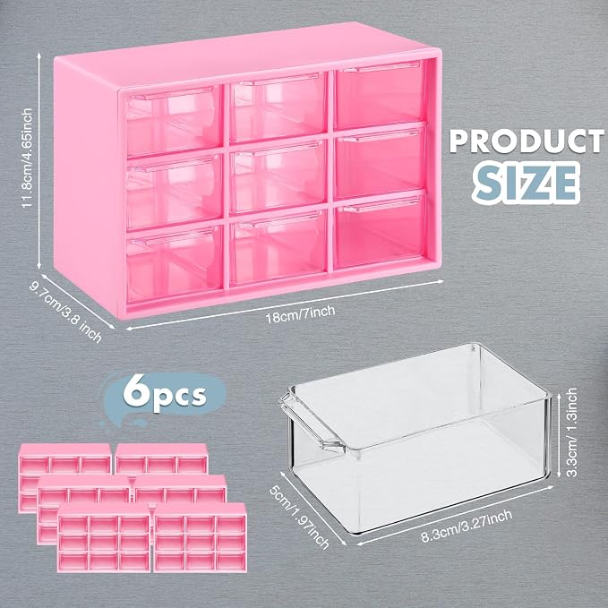 Amyhill 6 Pcs Mini Drawer Organizer Small Organizer - Image 2