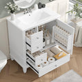 30" Bathroom Vanity with Sink, Harper & Bright Designs Free Standing Single by HarperBrightDesigns