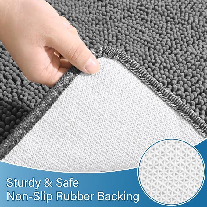 AROGAN Bathroom Rug Sets 2 Piece, Machine Washable Bath Rug Set, Absorbent and - Image 7