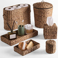 Best Choice Products 6PC Bathroom Accessories Set, Vanity Trays, qtip Canister by BestChoiceProducts