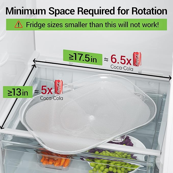 LAMU Lazy Susan Organizer Turntable 15.67''x11.7'' - Image 2