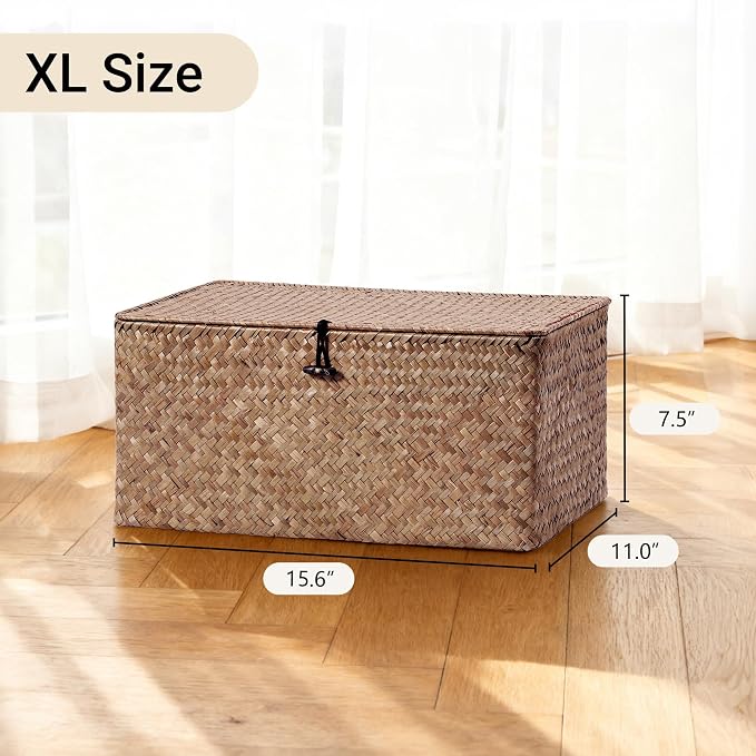 Nonam Seagrass Storage Large Basket - Image 3