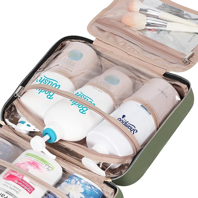 NISHEL Travel Toiletry Bag for women, Portable Hanging Organizer for - Image 7