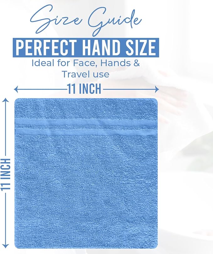 DAN RIVER 10 Pack Wash Cloths for Showering - Image 2