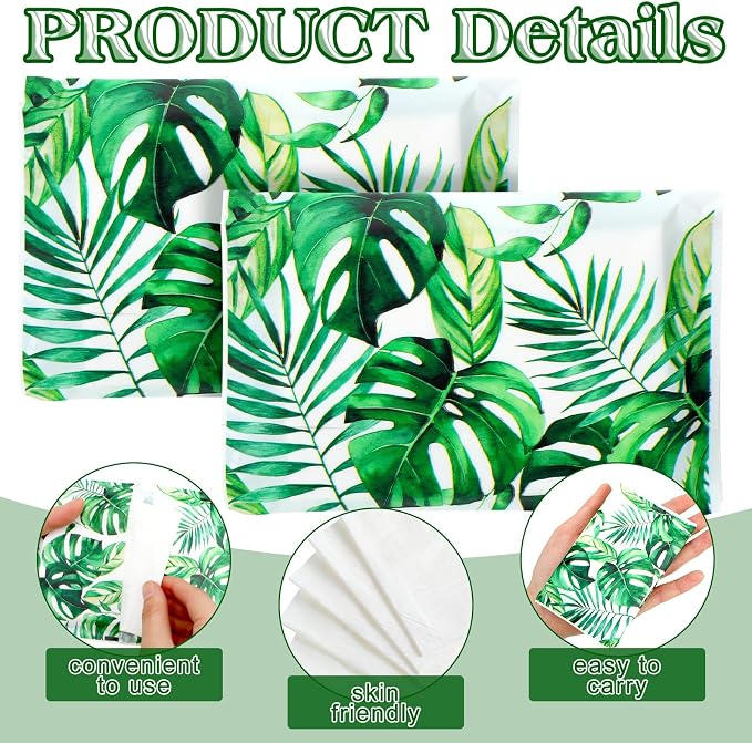Geyee 50 Packs Tissue Travel Size Facial Paper Napkins Travel Packs Disposable - Image 3