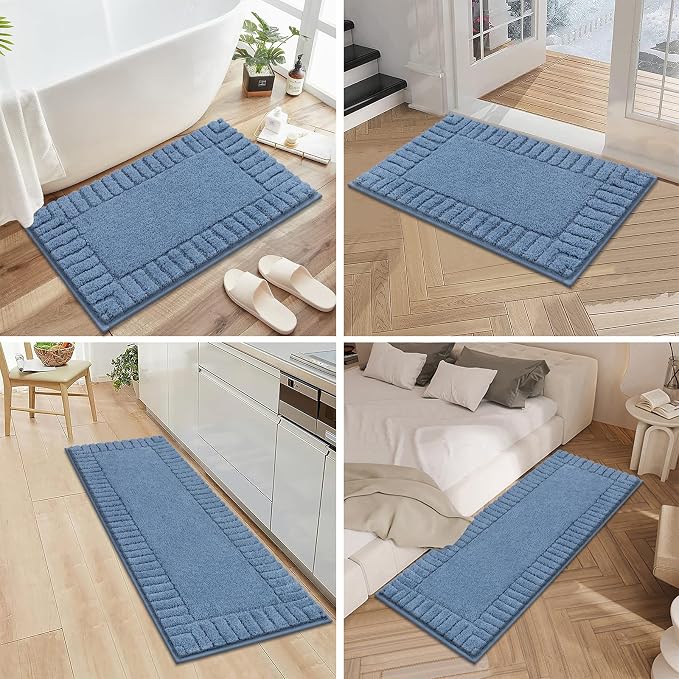 Pauwer Bathroom Rugs Sets 3 Piece Bathroom Shower Rugs - Image 7