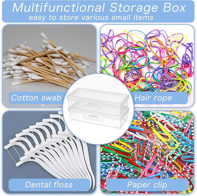 4 Pcs Cotton Swab Holder for Travel Portable Small Dental Floss Picks Case - Image 5