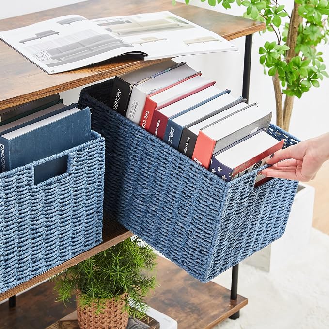 Vagusicc Wicker Storage Basket, Large Storage Baskets - Image 6