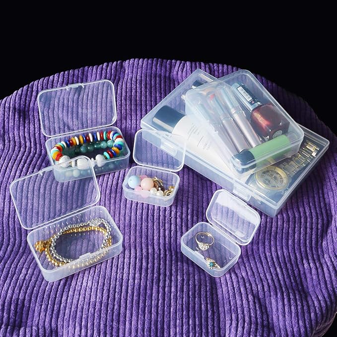 96 Pack Rectangular Clear Plastic Storage Containers Box - Image 3