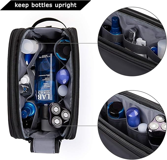 BAGSMART Toiletry Bag for Men, Travel Toiletry Organizer Dopp Kit - Image 4