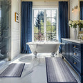 BSICPRO Bathroom Rugs and Mats Sets, 2 Piece Thick Absorbent Chenille Bath Mat by BSICPRO