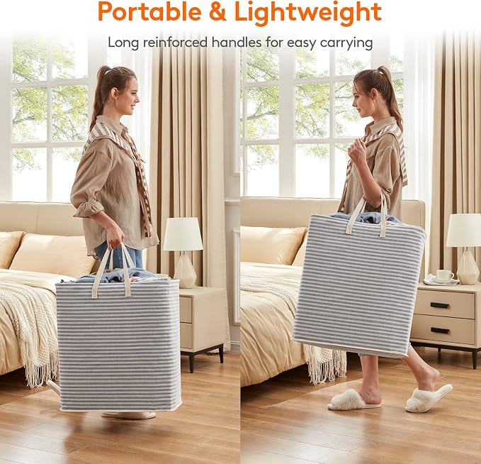 Lifewit 1 Pack Laundry Basket 100L Each, Collapsible Clothes Hamper - Image 5