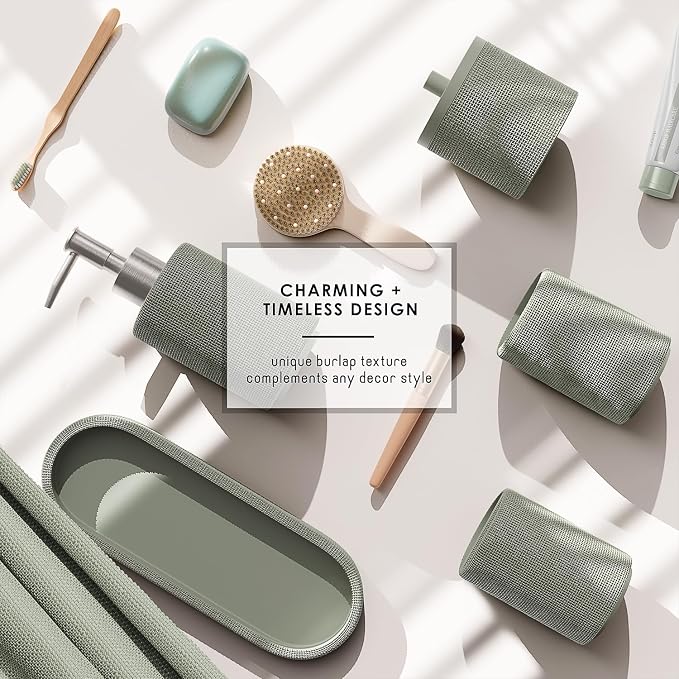 Clara Clark Sage Green Bathroom Set - Image 5
