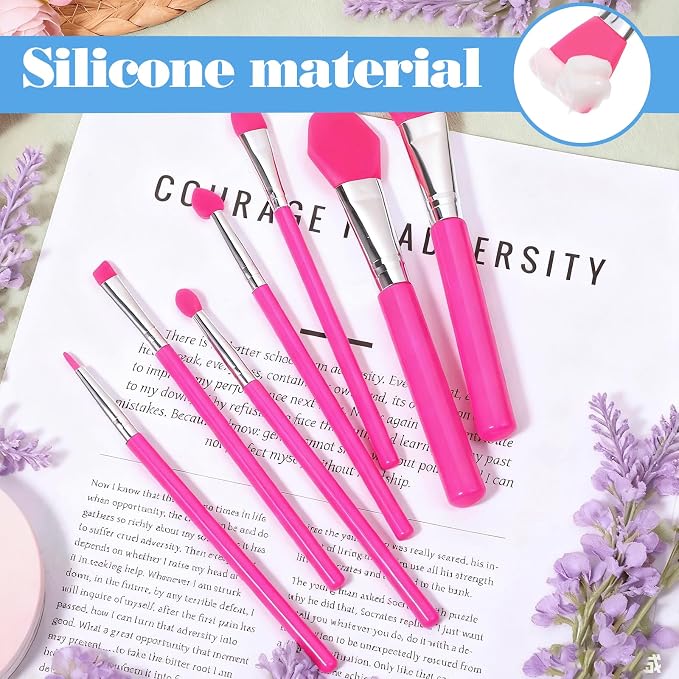 7PCS Silicone Brush Applicator Kit, Resin Brush Applicator UV Resin Brushes - Image 4