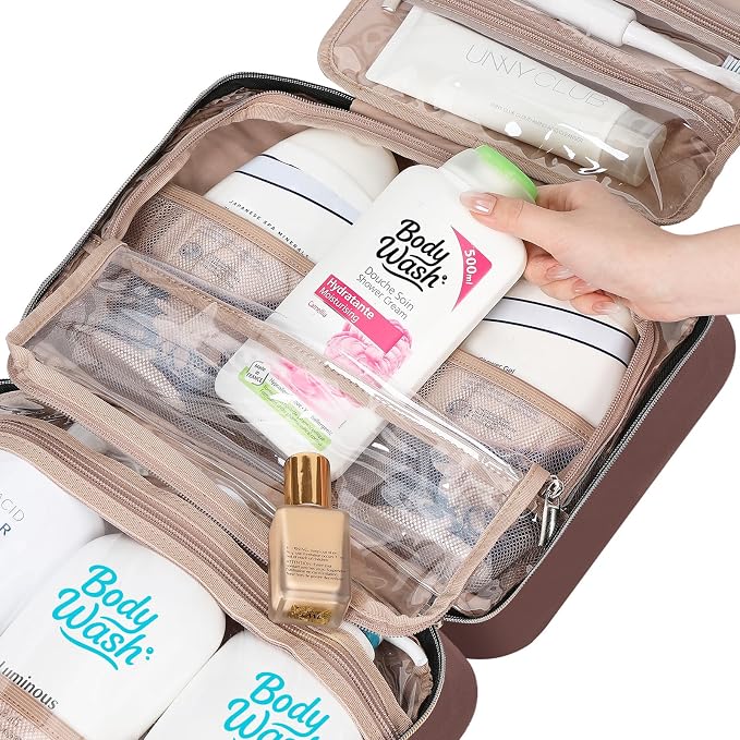 NISHEL Travel Toiletry Bag for women, Portable Hanging Organizer for - Image 6