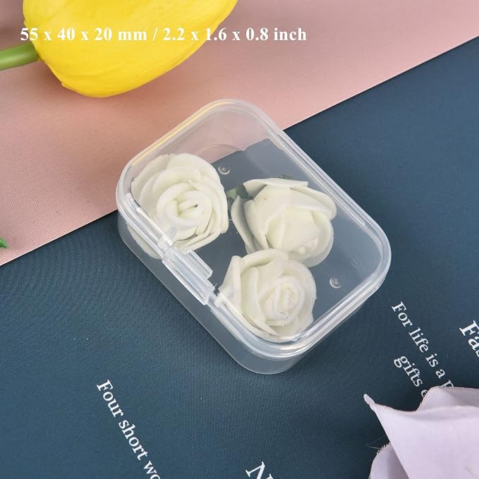 28 Pack Rectangular Clear Plastic Storage Containers Box - Image 8