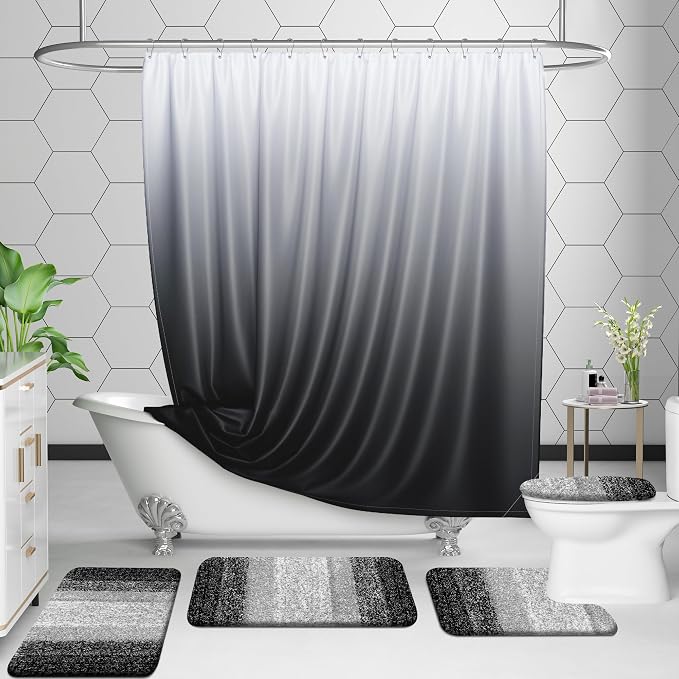 OLANLY Bathroom Rugs Sets 3 Piece, Soft Absorbent Microfiber Bath Mats and - Image 8
