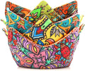 Cotton Microwavable Bowl Cozy, Microwave-Safe Hot Bowl Holders, Soup Bowl Cozy by ROGITU