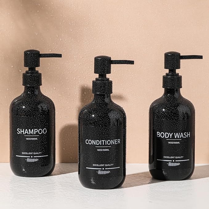 Shampoo and Conditioner Dispenser 16.9oz Refillable Shampoo and Conditioner - Image 6