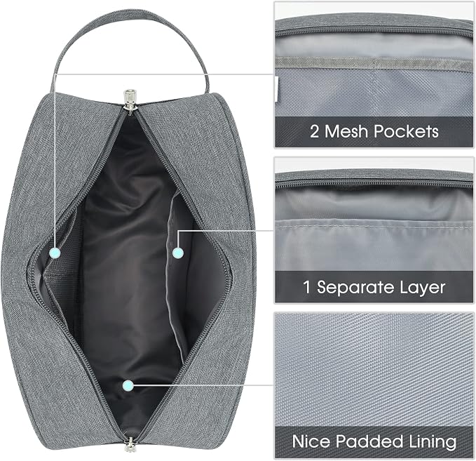 Narwey Travel Toiletry Bag for Women Traveling Dopp Kit Men Travel Bag for - Image 5
